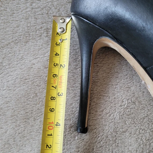 SJP by Sarah Jessica Parker black leather heels size 40 - Picture 15 of 16